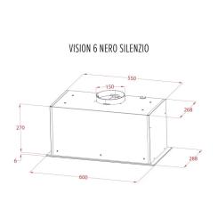 Вытяжка кухонная Perfelli DESIGN VISION 6 NERO SILENZIO Фото 11