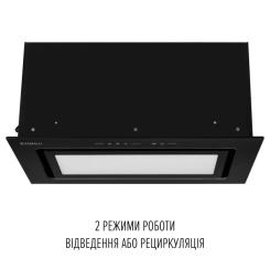 Вытяжка кухонная Perfelli DESIGN VISION 6 NERO SILENZIO Фото 2