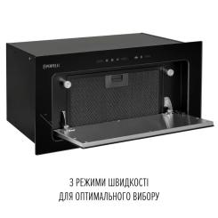 Вытяжка кухонная Perfelli DESIGN VISION 6 NERO SILENZIO Фото 7