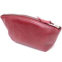 Косметичка Grande Pelle Кожаная Бордовая Фото 1