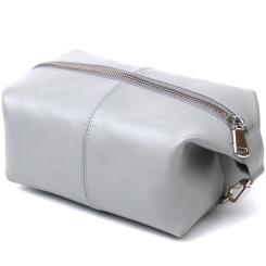 Косметичка Shvigel Кожаная Серая Фото