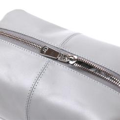 Косметичка Shvigel Кожаная Серая Фото 4