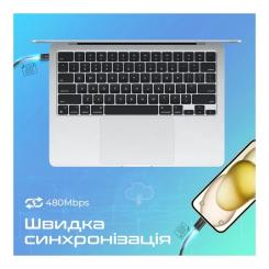Дата кабель Promate USB-C to USB-C 1.2m Фото 3