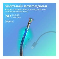 Дата кабель Promate USB-C to USB-C 1.2m Фото 4