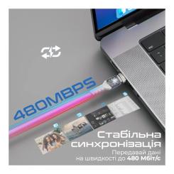 Дата кабель Promate USB-C to USB-C 2.0m Фото 3