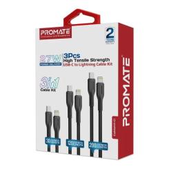 Дата кабель Promate USB-C to Lightning 2.0m Фото 1