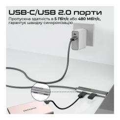 Дата кабель Promate USB-C to USB-C 1.5m Фото 4