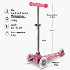 Самокат Micro Mini Deluxe Fairy Glitter LED Рожевий Фото 6
