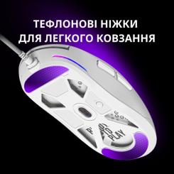 Мышка Lorgar MSA10 Ultralight USB White Фото 10