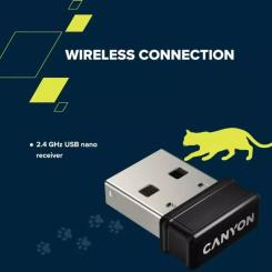 Комплект Canyon HSET-W6 Kitty Edition Wireless UA Blue Фото 7