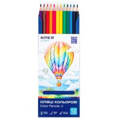 Карандаши цветные Kite Classic 12 кольорів Фото 3