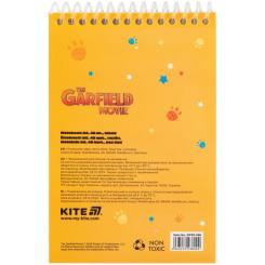 Блокнот Kite на спирали Garfield А6, 48 листов, нелинованный Фото 1