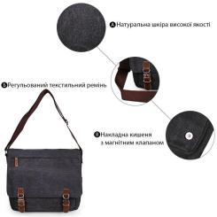 Сумка Vintage Серая Фото 3