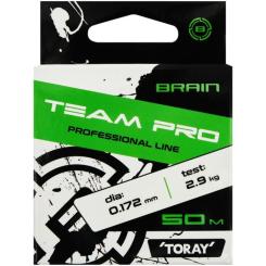 Леска Brain Team Pro 50m (clear) 0.172mm 2.9kg Фото 1