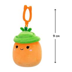 Брелок Squishmallows на кліпсі – Морквинка Кароліна 9 см Фото 1