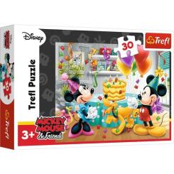 Пазл Trefl Mickey&friends Именинный торт 30 элементов Фото