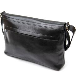 Сумка Grande Pelle Кожаная мужская Черная Фото 4