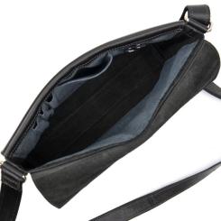 Сумка Grande Pelle Кожаная мужская Черная Фото 7