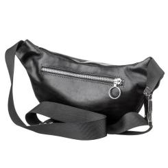Сумка Grande Pelle Поясная Черная Фото 1