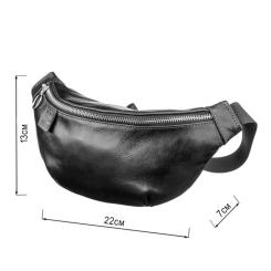 Сумка Grande Pelle Поясная Черная Фото 2
