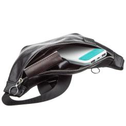 Сумка Grande Pelle Поясная Черная Фото 4