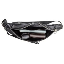 Сумка Grande Pelle Поясная Черная Фото 5