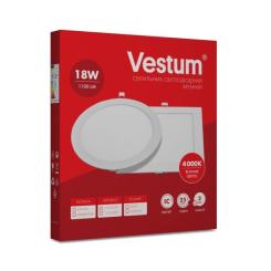 Светильник Vestum LED квадратный 18W 4000K 220V Фото 2