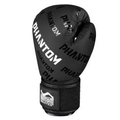 Боксерские перчатки Phantom APEX Velcro Black 12 унцій Фото 2