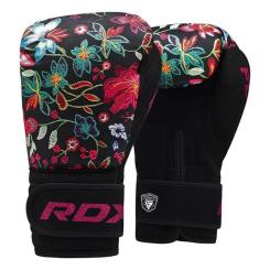 Боксерские перчатки RDX FL-3 Floral Black 8 унцій Фото 1