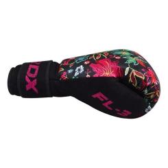 Боксерские перчатки RDX FL-3 Floral Black 8 унцій Фото 4