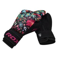 Боксерские перчатки RDX FL-3 Floral Black 8 унцій Фото 7