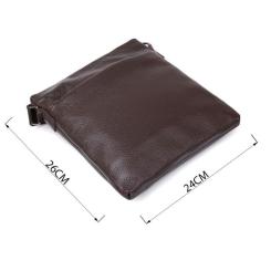 Сумка Shvigel Кожаная через плечо Коричневая Фото 2