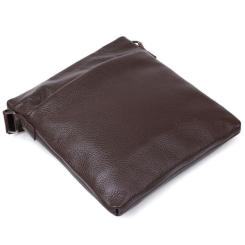 Сумка Shvigel Кожаная через плечо Коричневая Фото 4