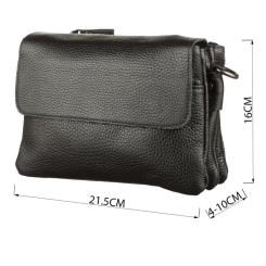 Сумка Shvigel Мужская кожаная Черная Фото 2