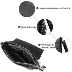 Сумка Shvigel Кожаная Черная Фото 3