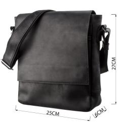 Сумка Shvigel Винтажная кожаная Черная Фото 2