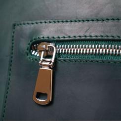 Сумка Shvigel Кожаная винтажная Зеленая Фото 9