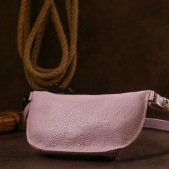 Сумка Shvigel Шкіряна бананка Лілова Фото 8