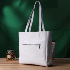 Сумка Shvigel Шоппер из натуральной кожи Белая Фото 10