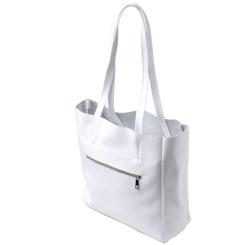 Сумка Shvigel Шоппер из натуральной кожи Белая Фото 1