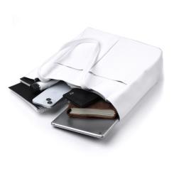 Сумка Shvigel Шоппер из натуральной кожи Белая Фото 8