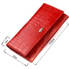 Кошелек Canpellini Из натуральной кожи Красный Фото 2