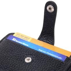 Портмоне Canpellini Из натуральной кожи Черное Фото 4