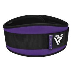 Атлетический пояс RDX RX3 EVA Curve неопреновий Purpel S Фото 3