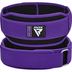 Атлетический пояс RDX RX5 Double Belt неопреновий Purpel S Фото
