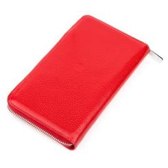 Кошелек Karya Кожаный Красный Фото 1