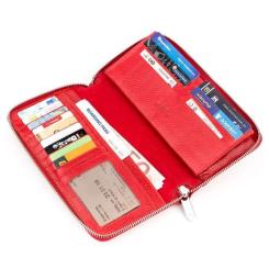 Кошелек Karya Кожаный Красный Фото 4