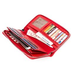 Кошелек Karya Кожаный Красный Фото 5