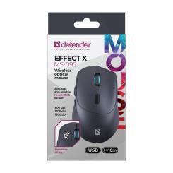 Мышка Defender Effect X MS-095 Wireless Black Фото 4