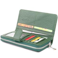 Кошелек ST Leather Из кожи унисекс Зеленый Фото 4